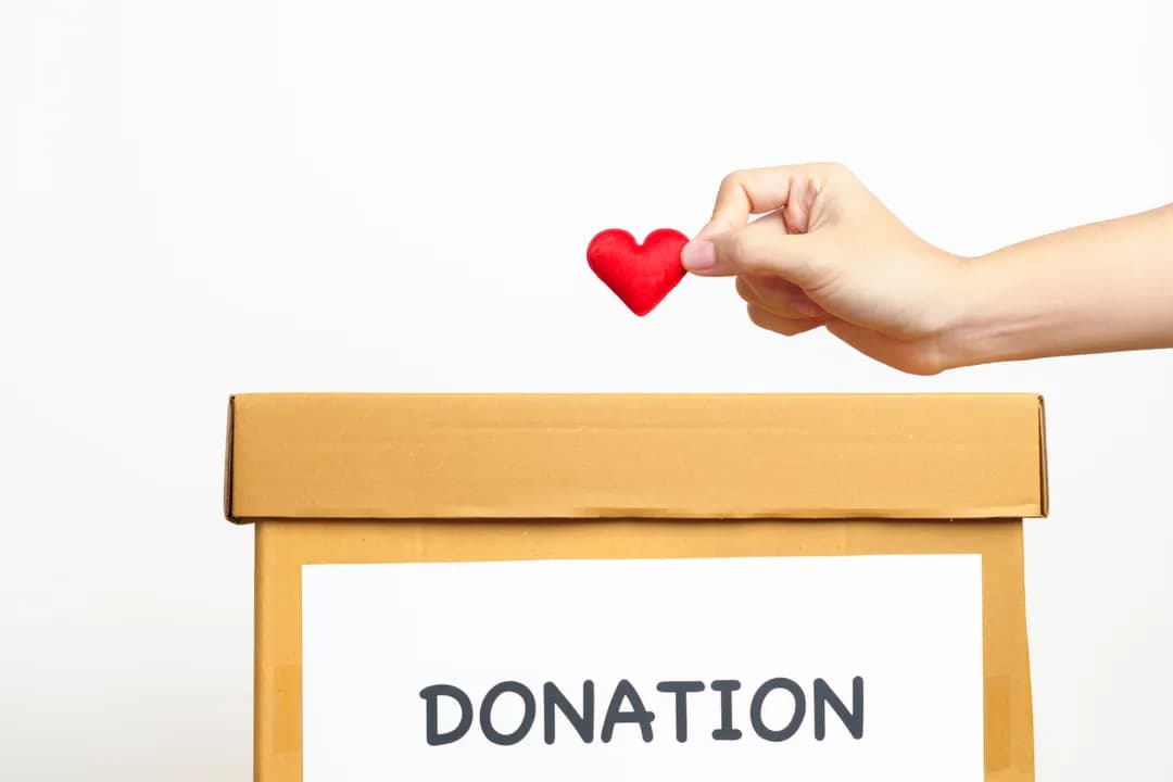 Hands offering gift